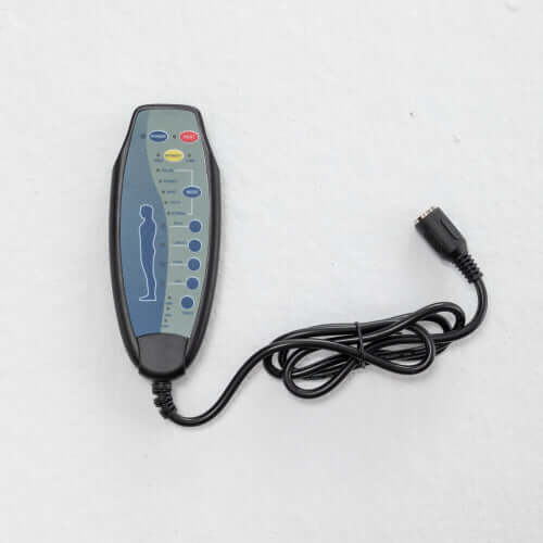 Electronic device with a cable on a white background