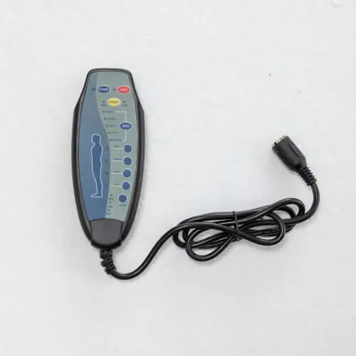 Electronic device with a cable on a white background
