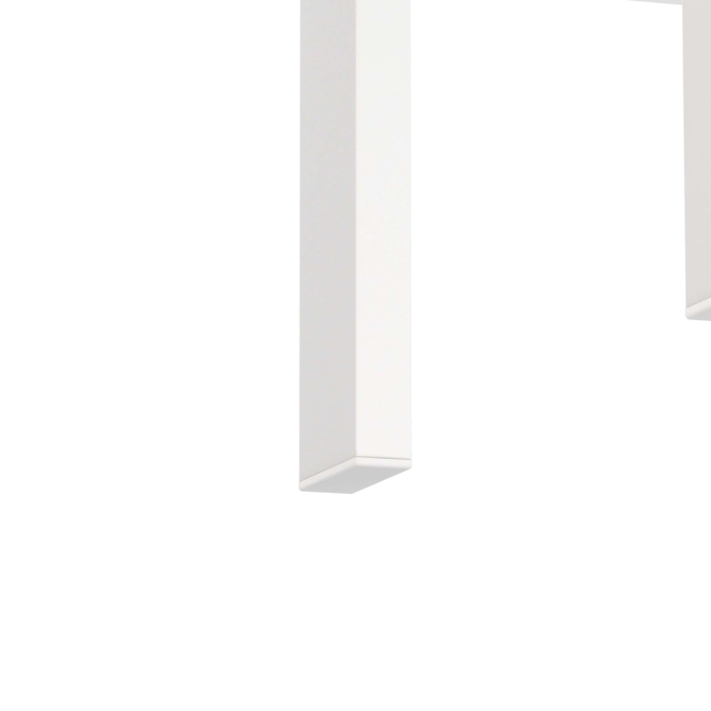 Tempered Glass Accent Table-White