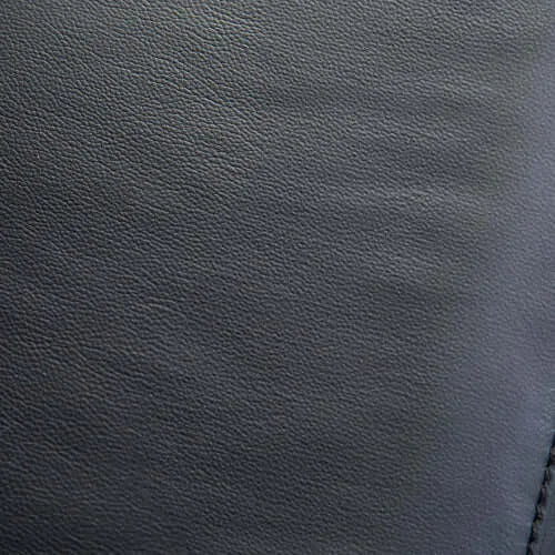 Close-up of black leather texture