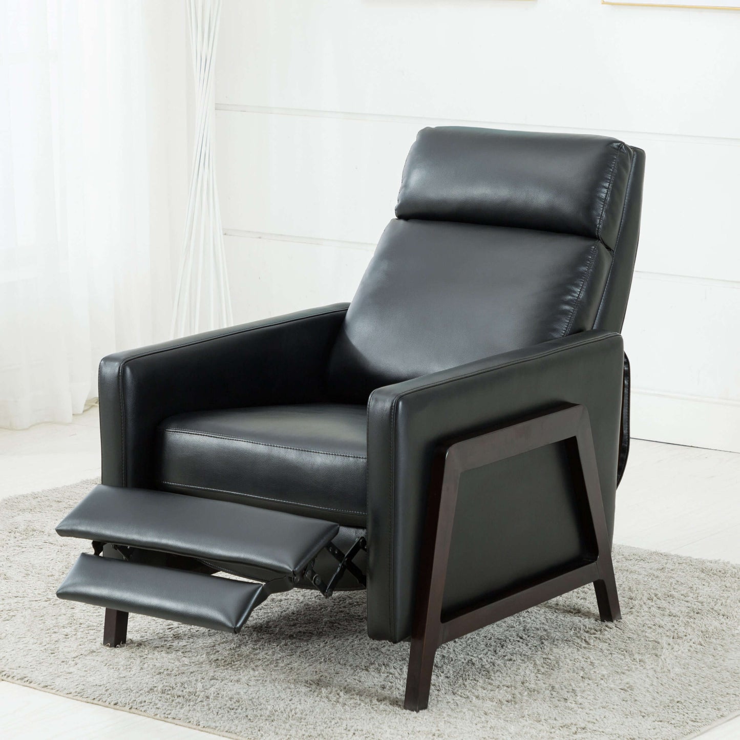 Maxton Push Back Recliner - Black