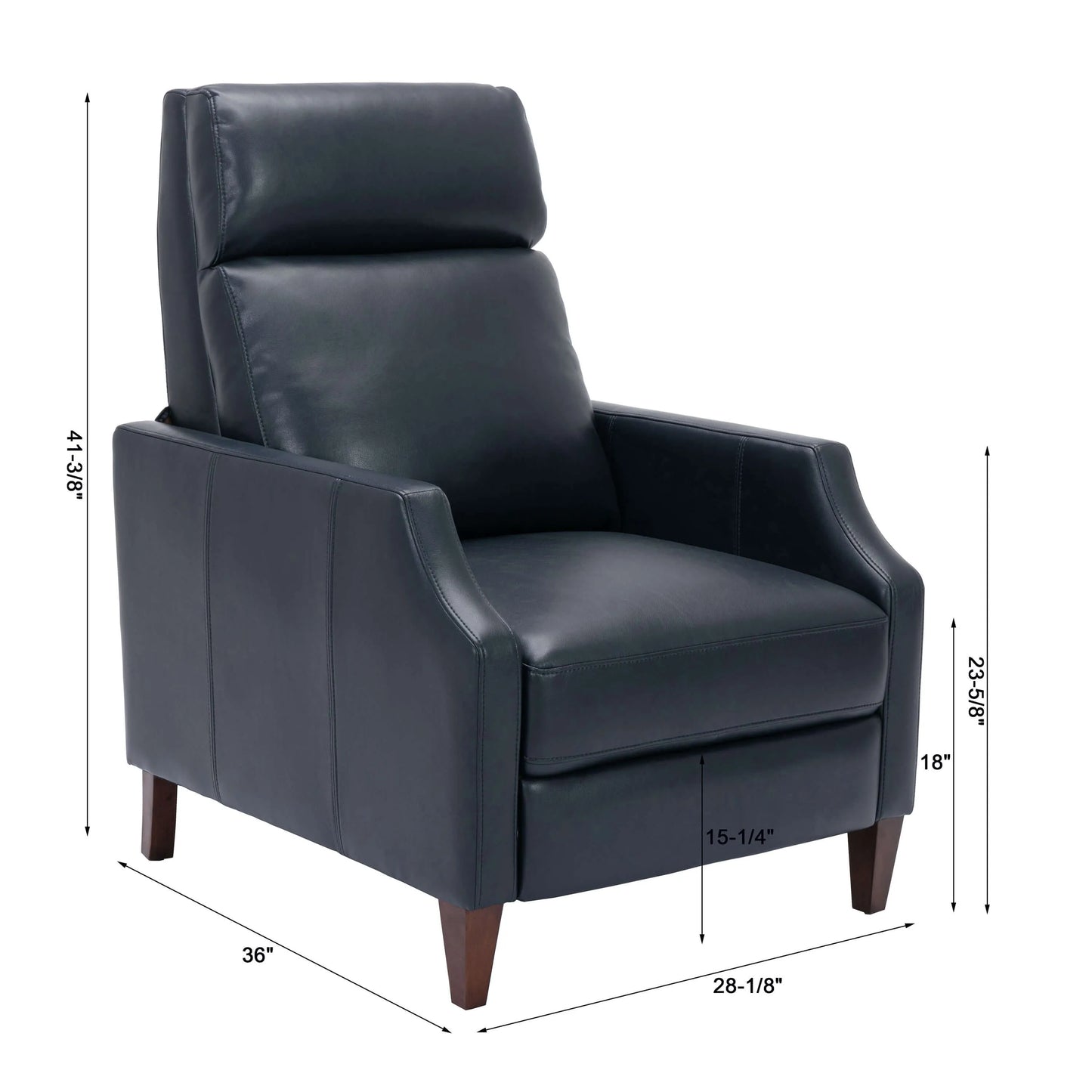 Balantyne Push Back Recliner - Midnight Blue