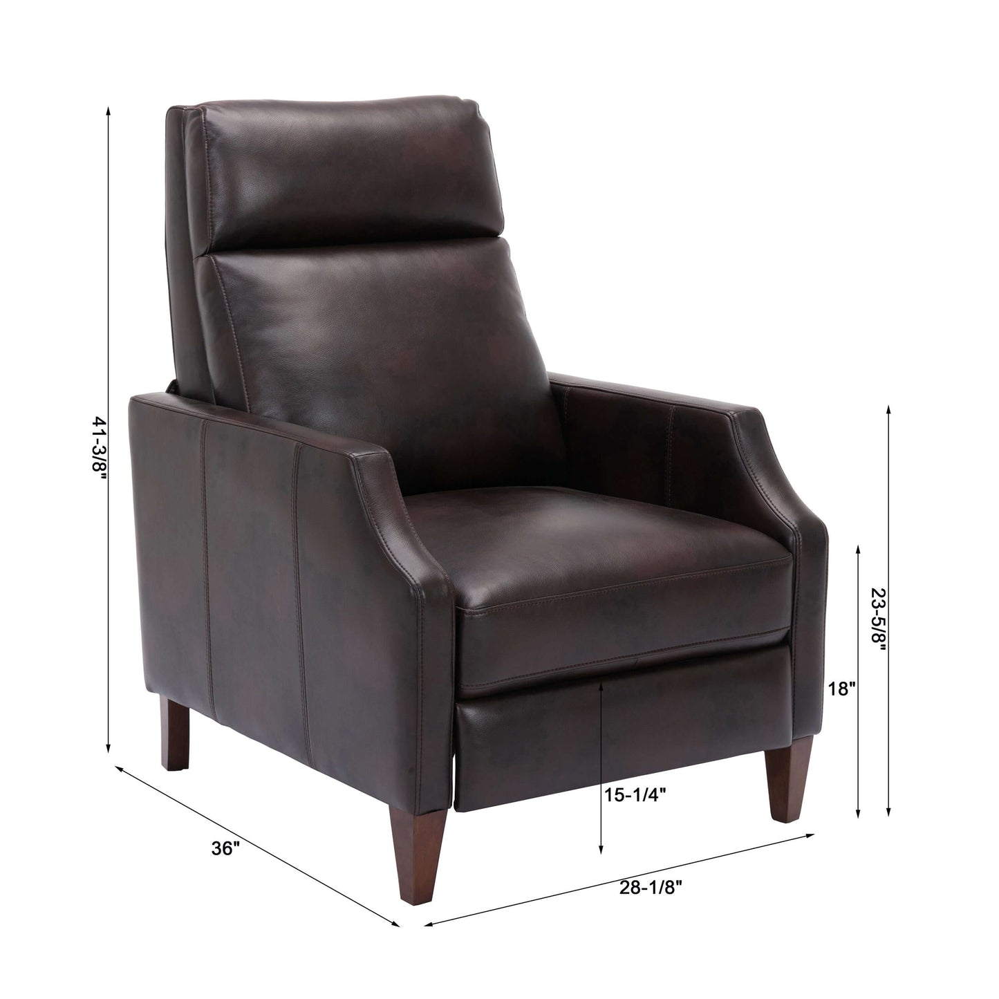 Balantyne Push Back Recliner - Burnished Brown