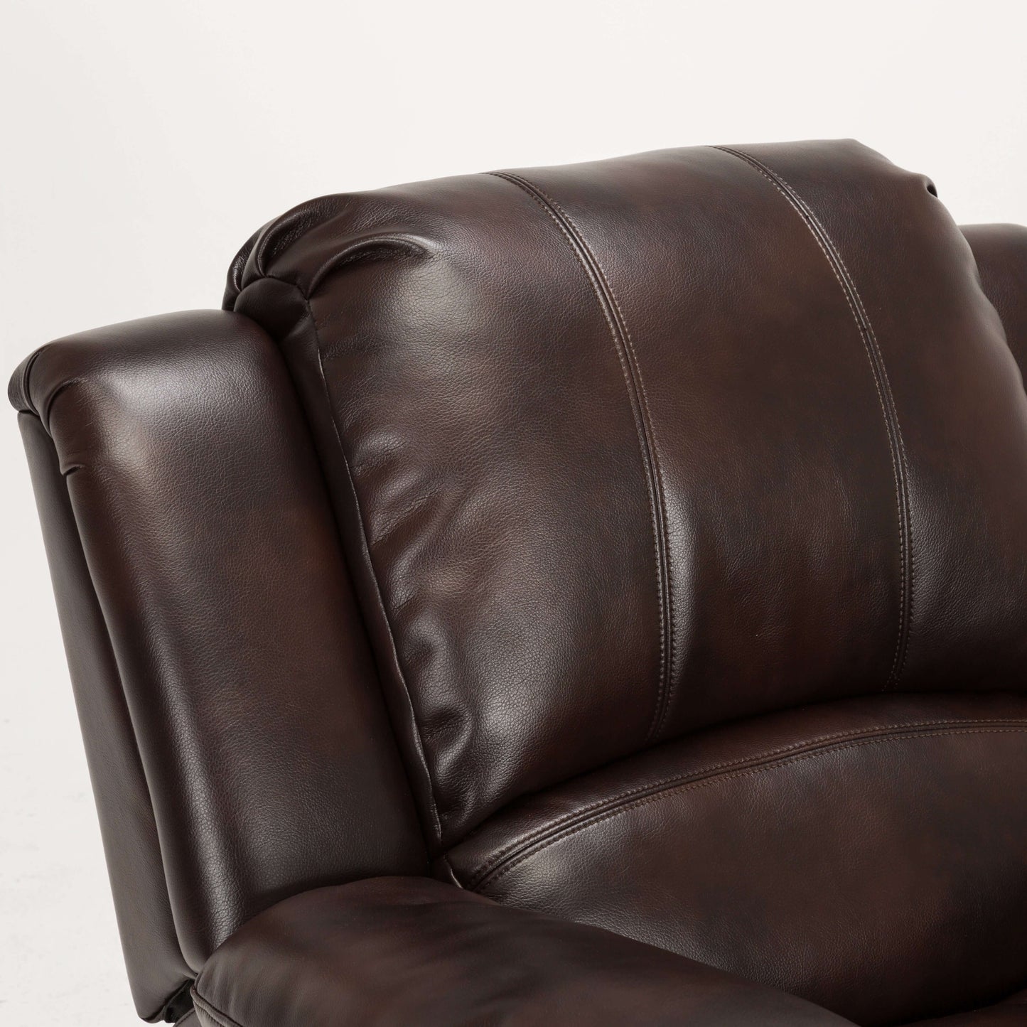 Clifton Leather Gel Glider Recliner - Burnished Brown