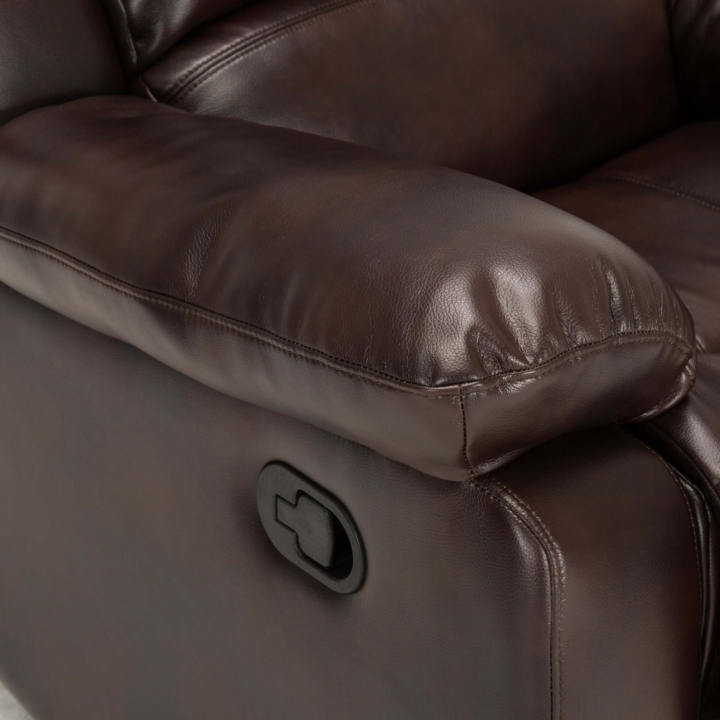 Clifton Leather Gel Glider Recliner - Burnished Brown