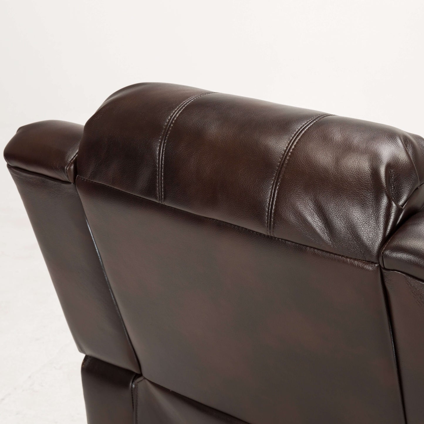 Clifton Leather Gel Glider Recliner - Burnished Brown