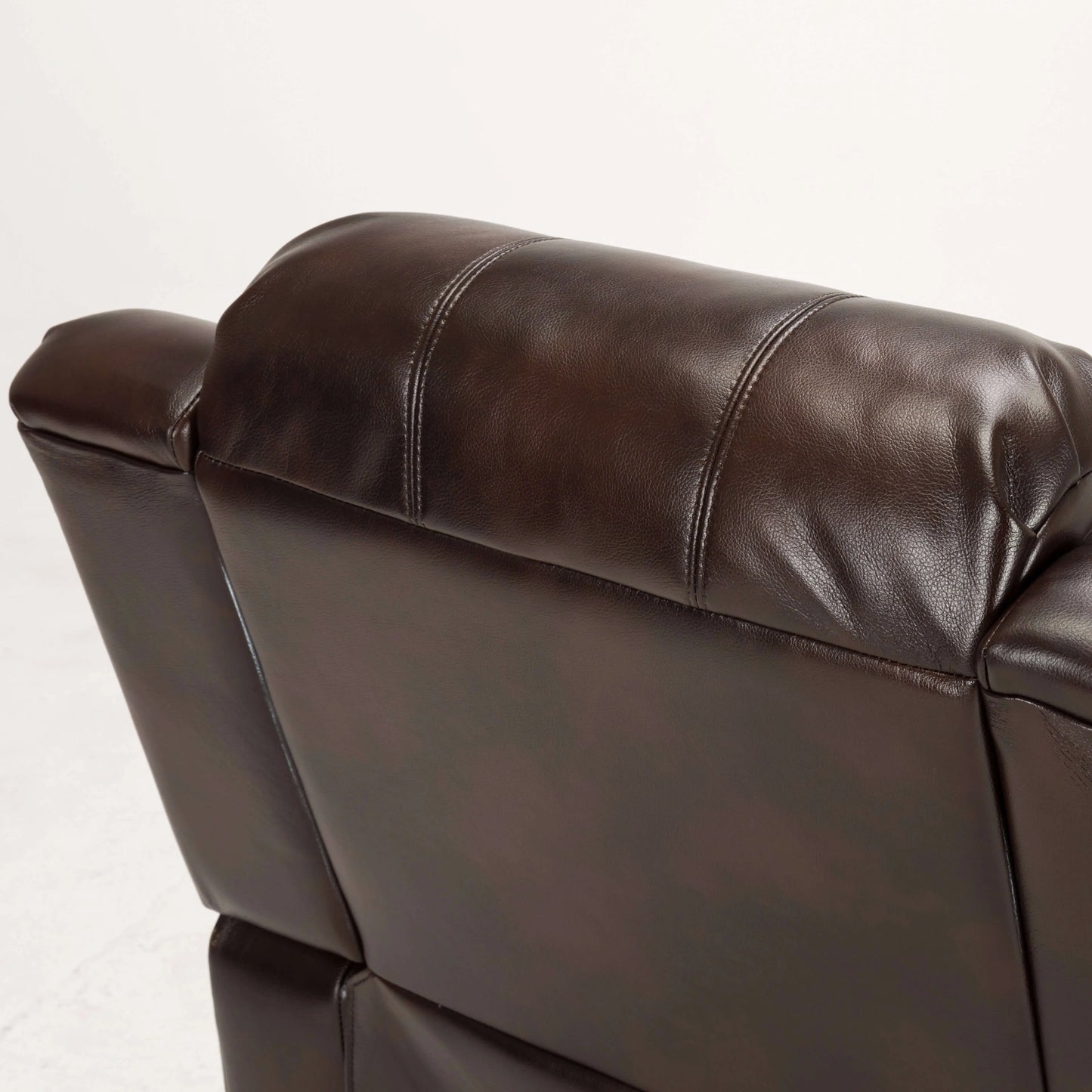 Clifton Leather Gel Glider Recliner - Burnished Brown