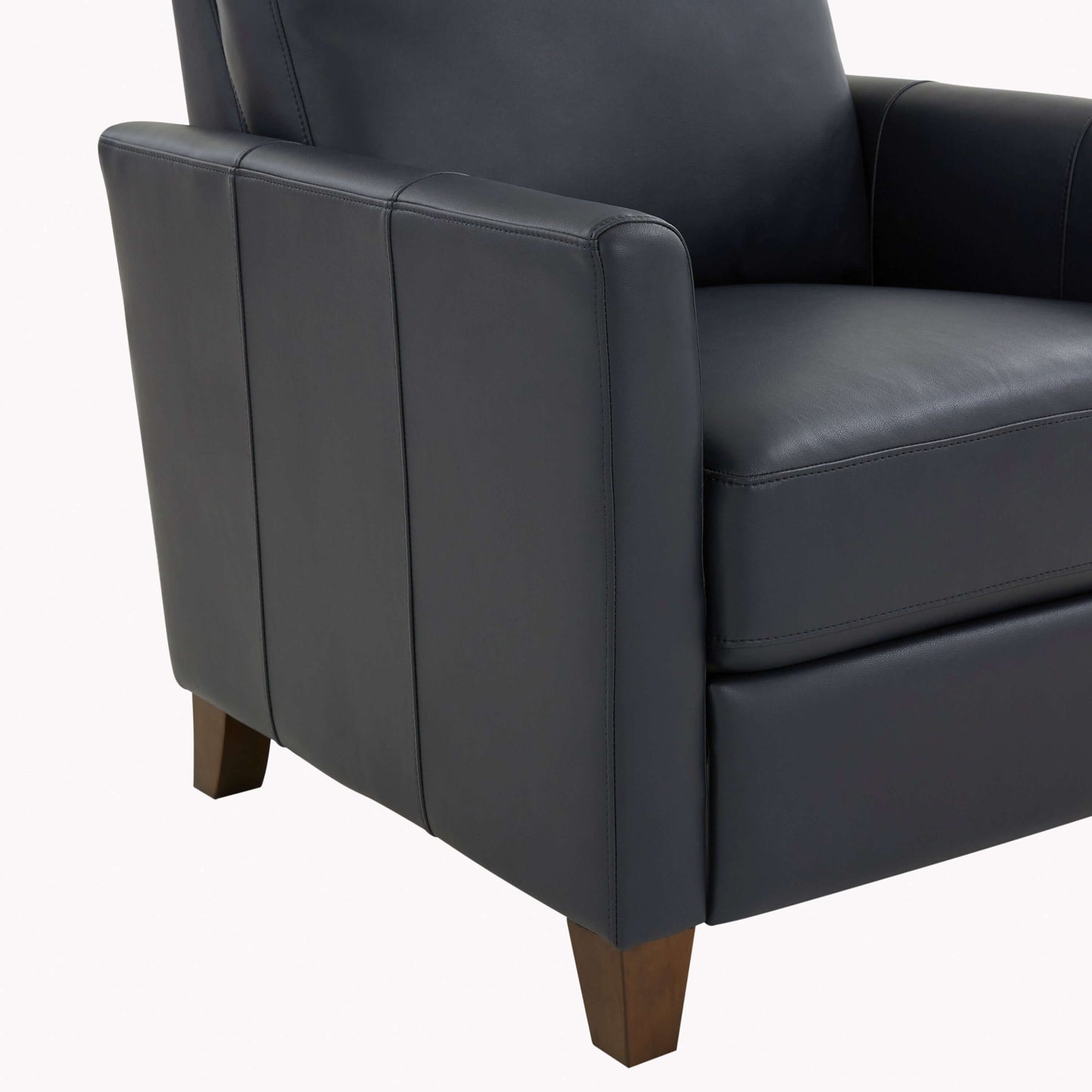 Penny Faux Leather Modern Recliner - Midnight Blue