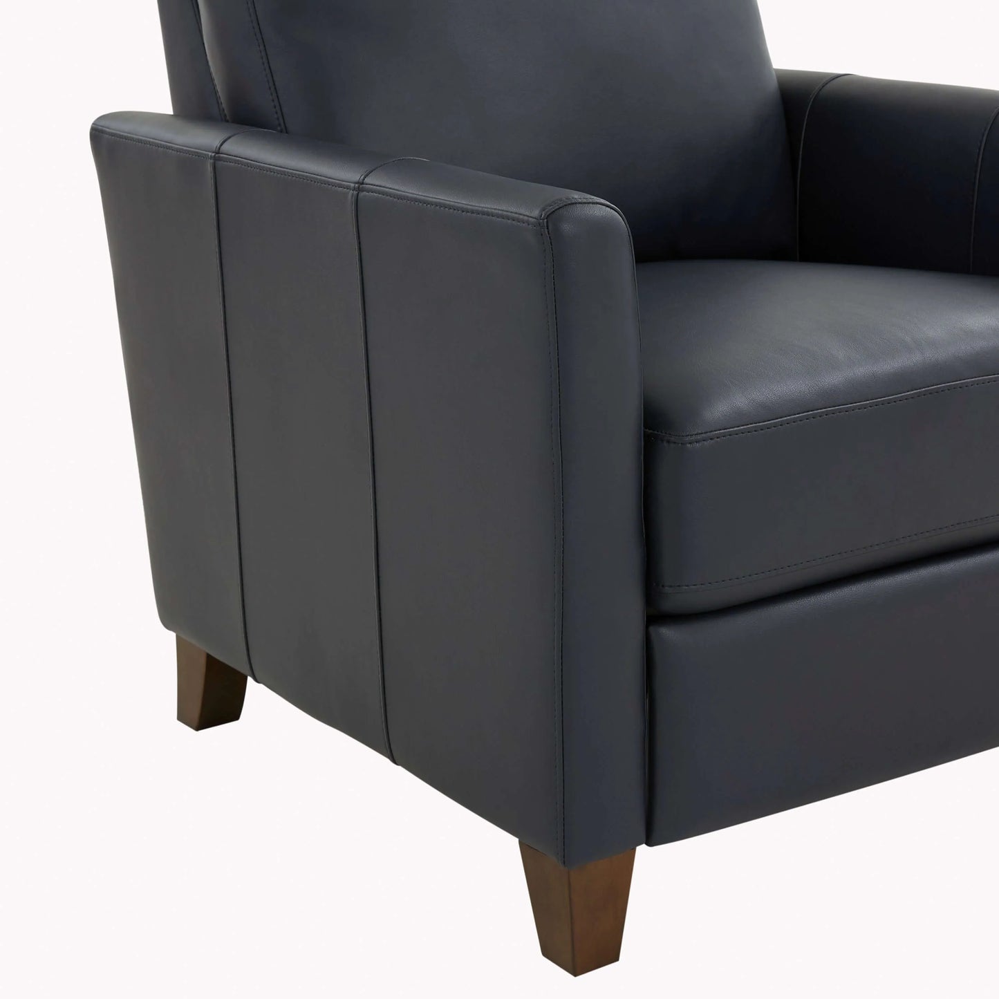 Penny Faux Leather Modern Recliner - Midnight Blue