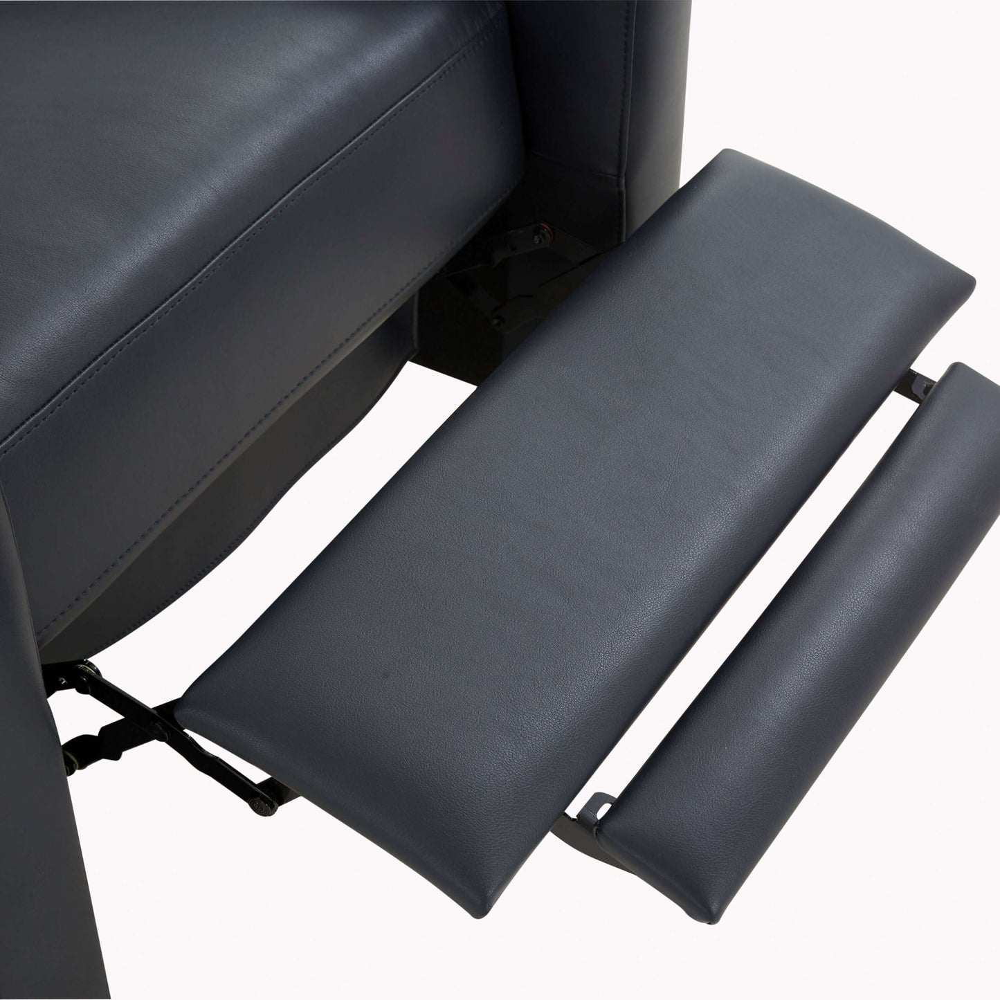 Penny Faux Leather Modern Recliner - Midnight Blue