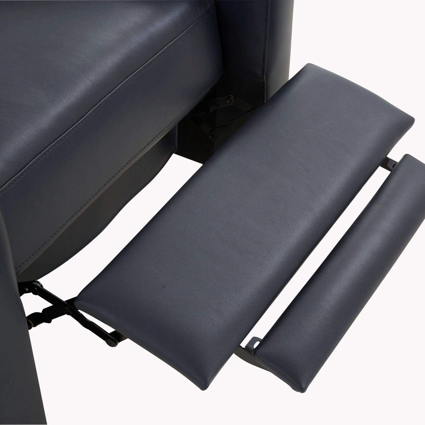 Penny Faux Leather Modern Recliner - Midnight Blue
