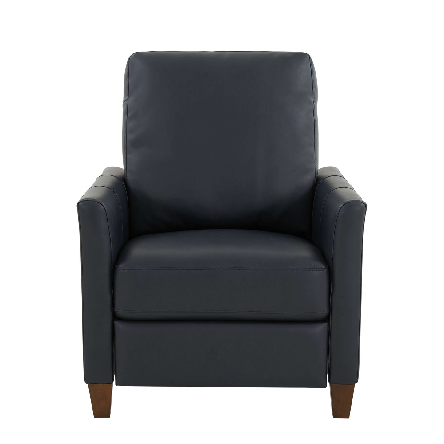 Penny Faux Leather Modern Recliner - Midnight Blue