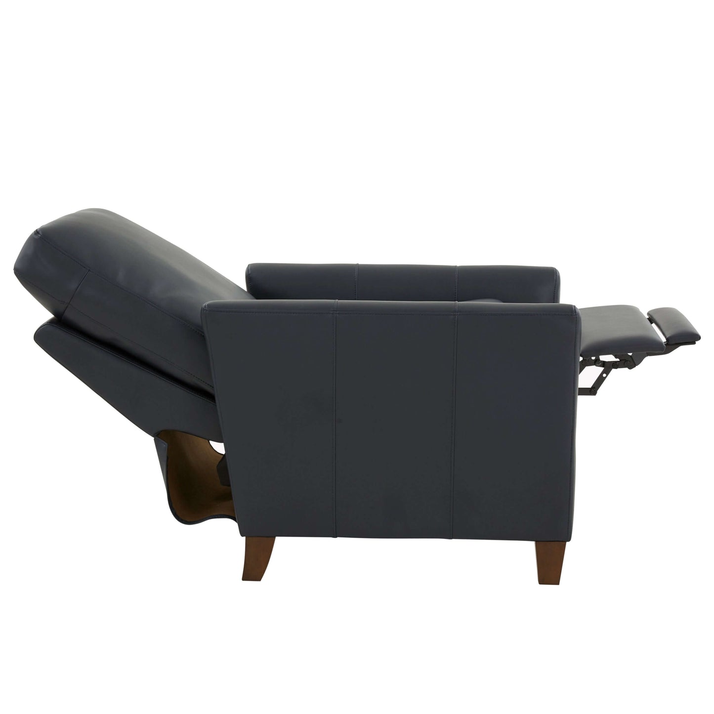 Penny Faux Leather Modern Recliner - Midnight Blue