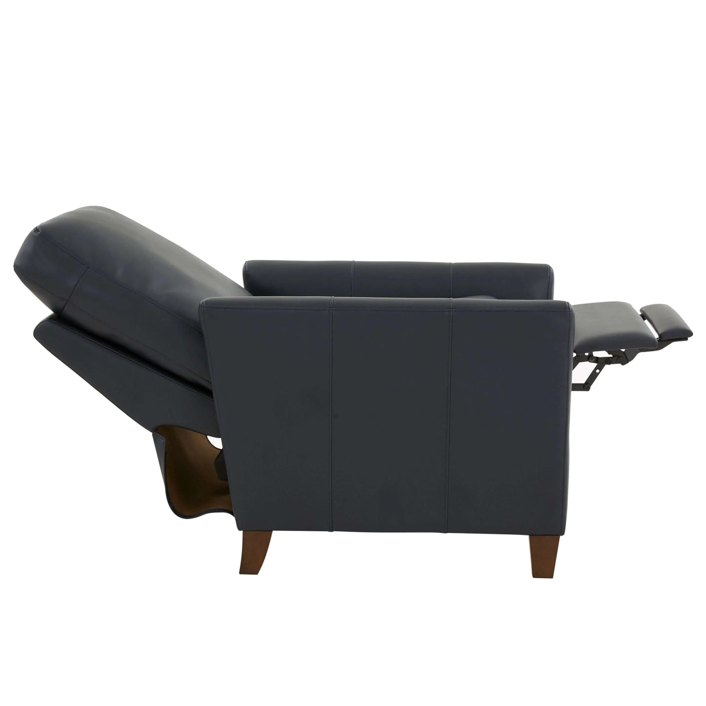 Penny Faux Leather Modern Recliner - Midnight Blue