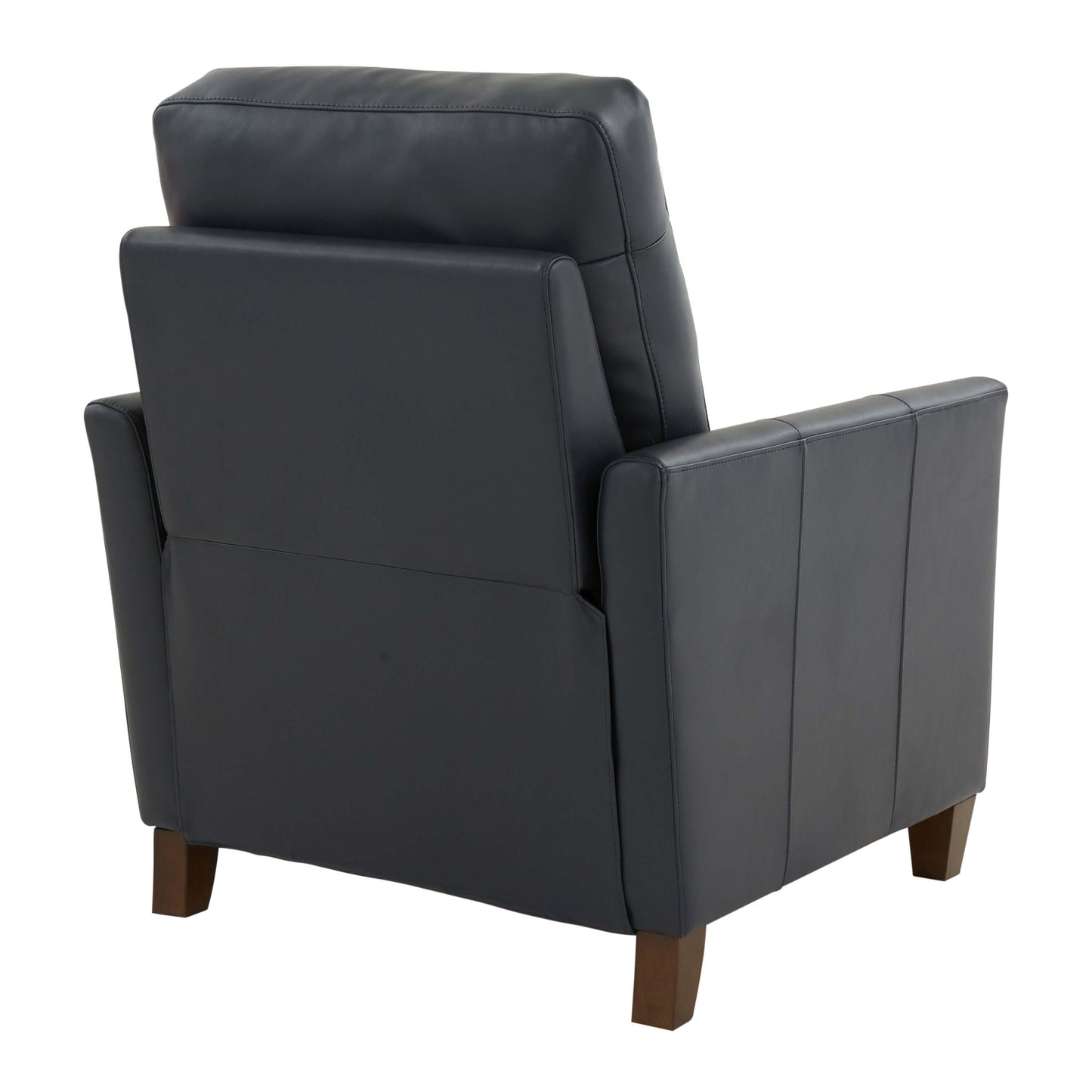 Penny Faux Leather Modern Recliner - Midnight Blue