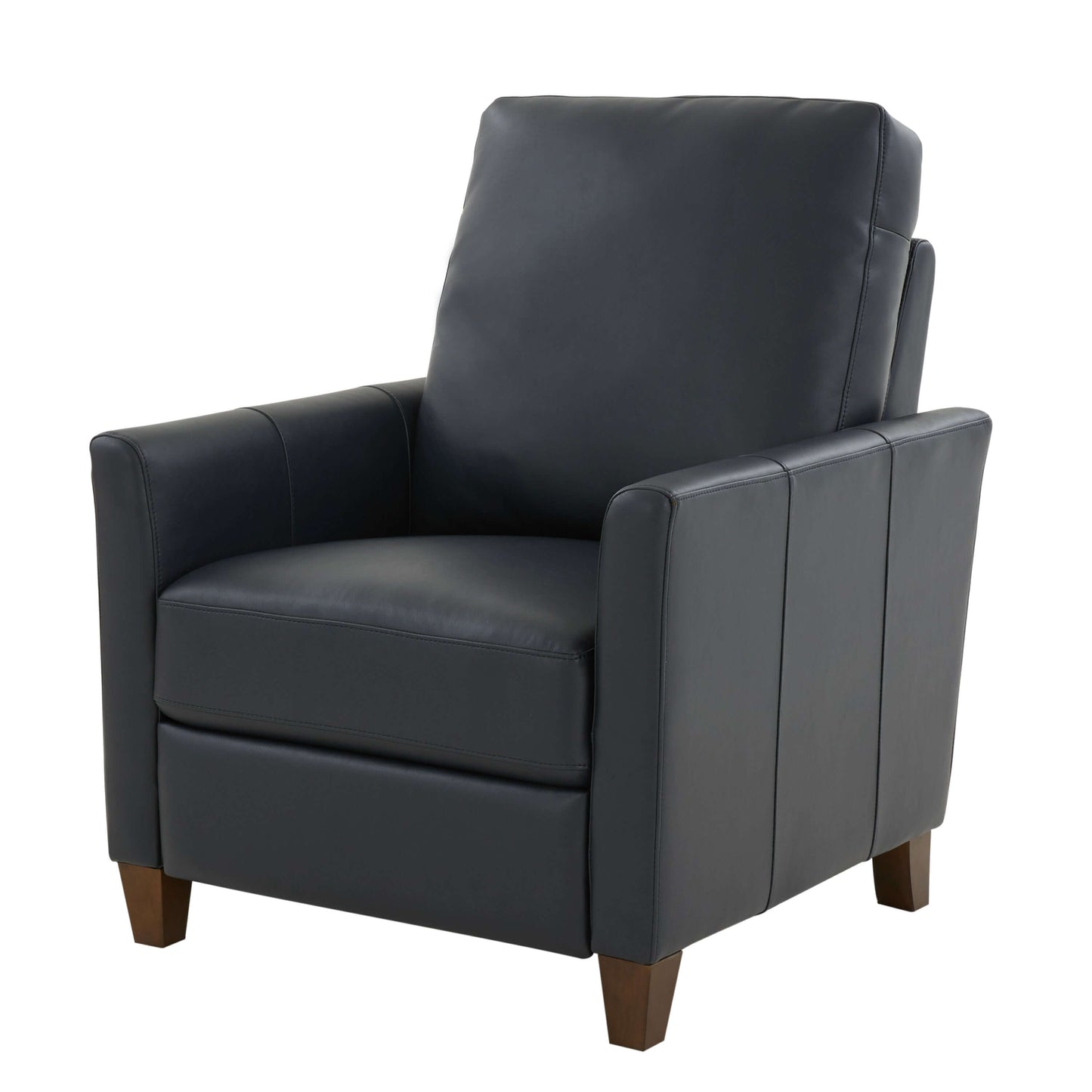 Penny Faux Leather Modern Recliner - Midnight Blue