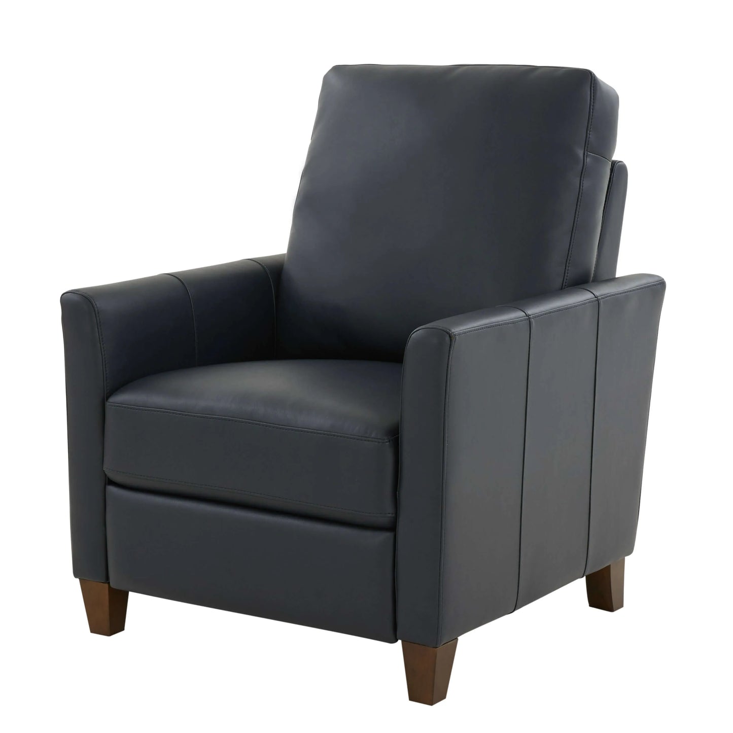Penny Faux Leather Modern Recliner - Midnight Blue