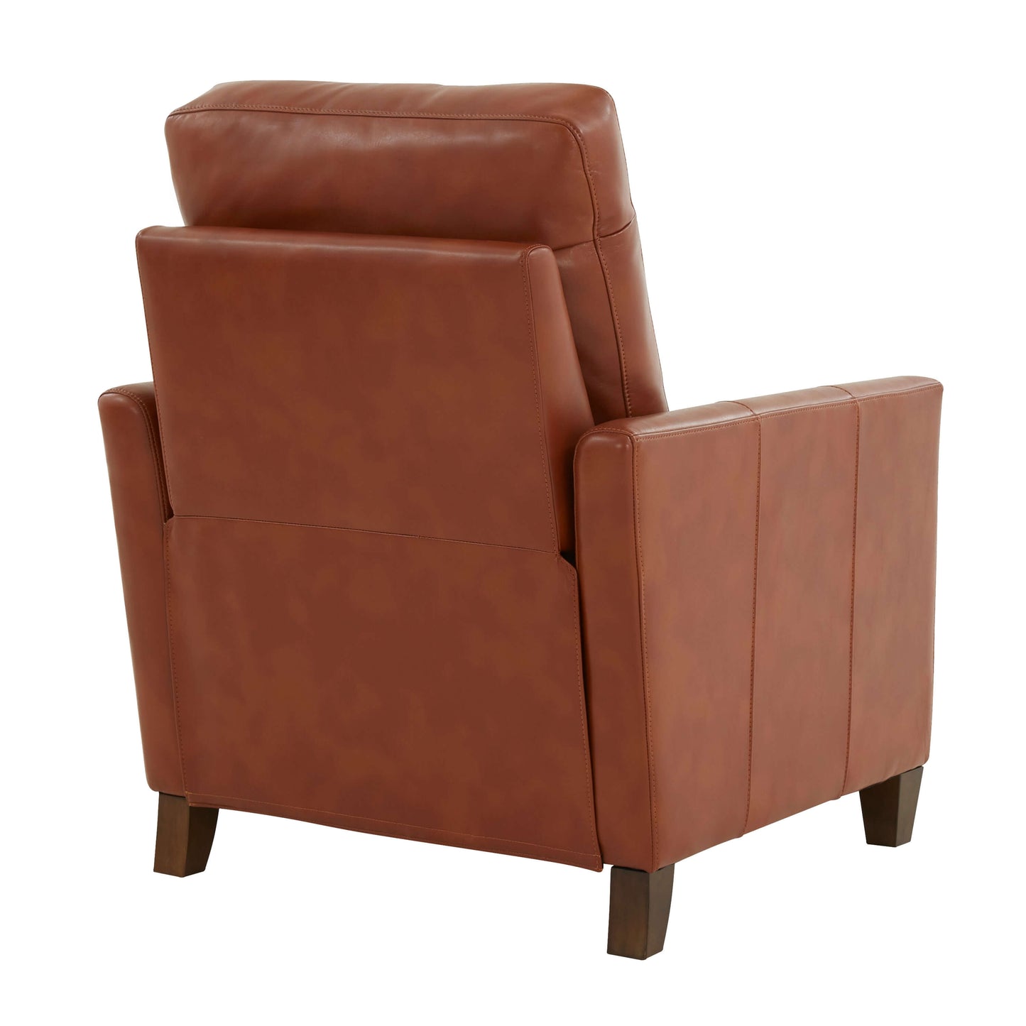 Penny Faux Leather Modern Recliner - Caramel