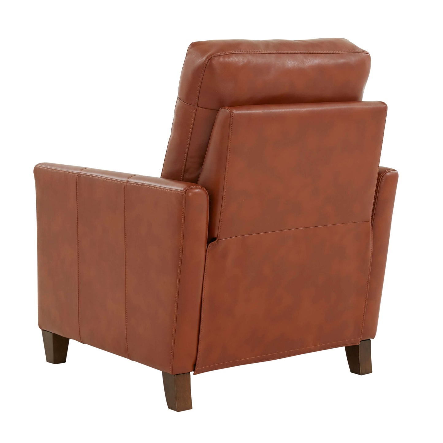 Penny Faux Leather Modern Recliner - Caramel