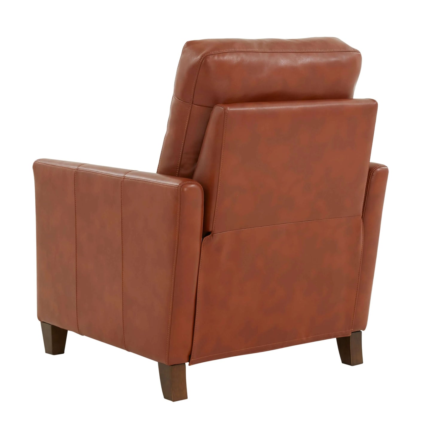 Penny Faux Leather Modern Recliner - Caramel