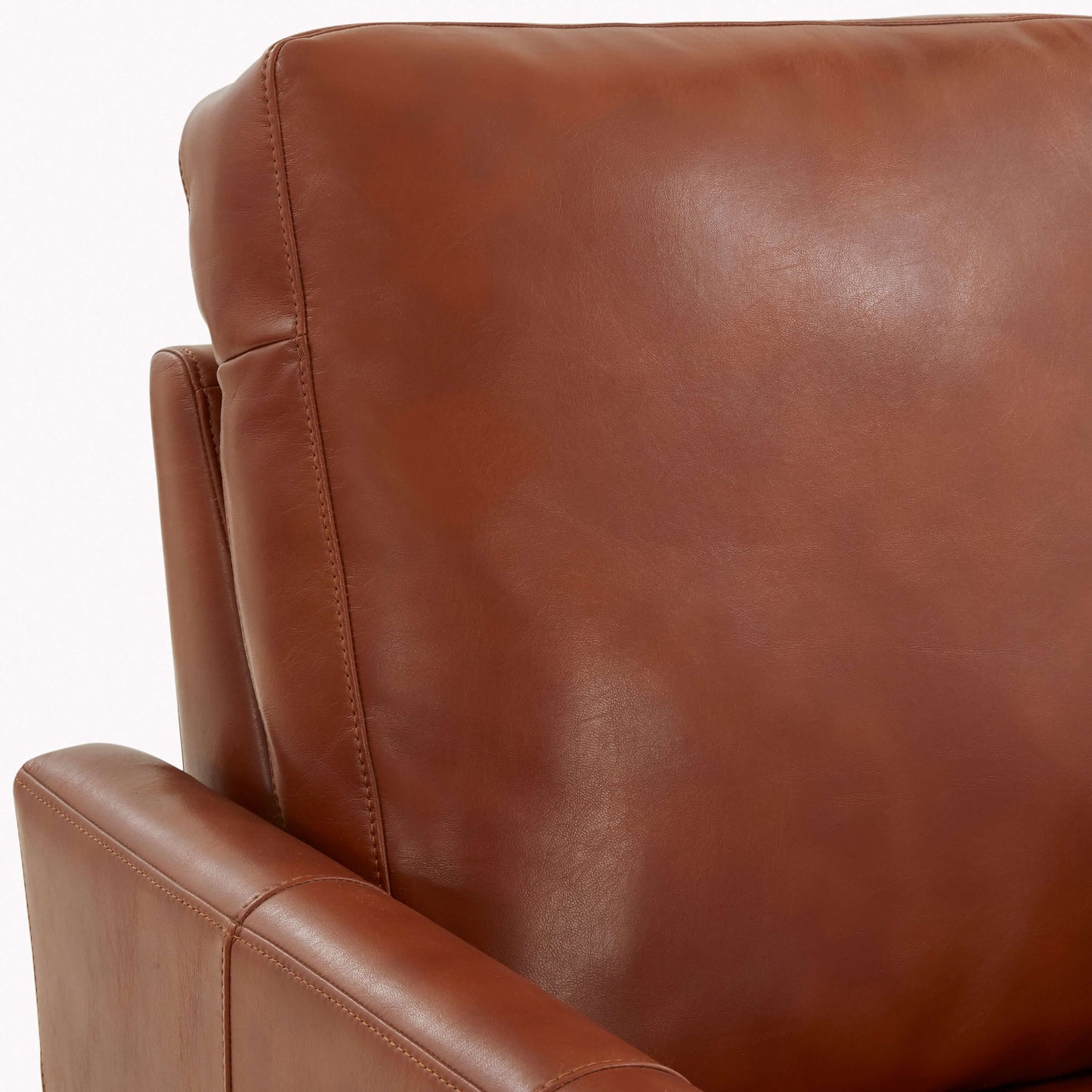 Penny Faux Leather Modern Recliner - Caramel