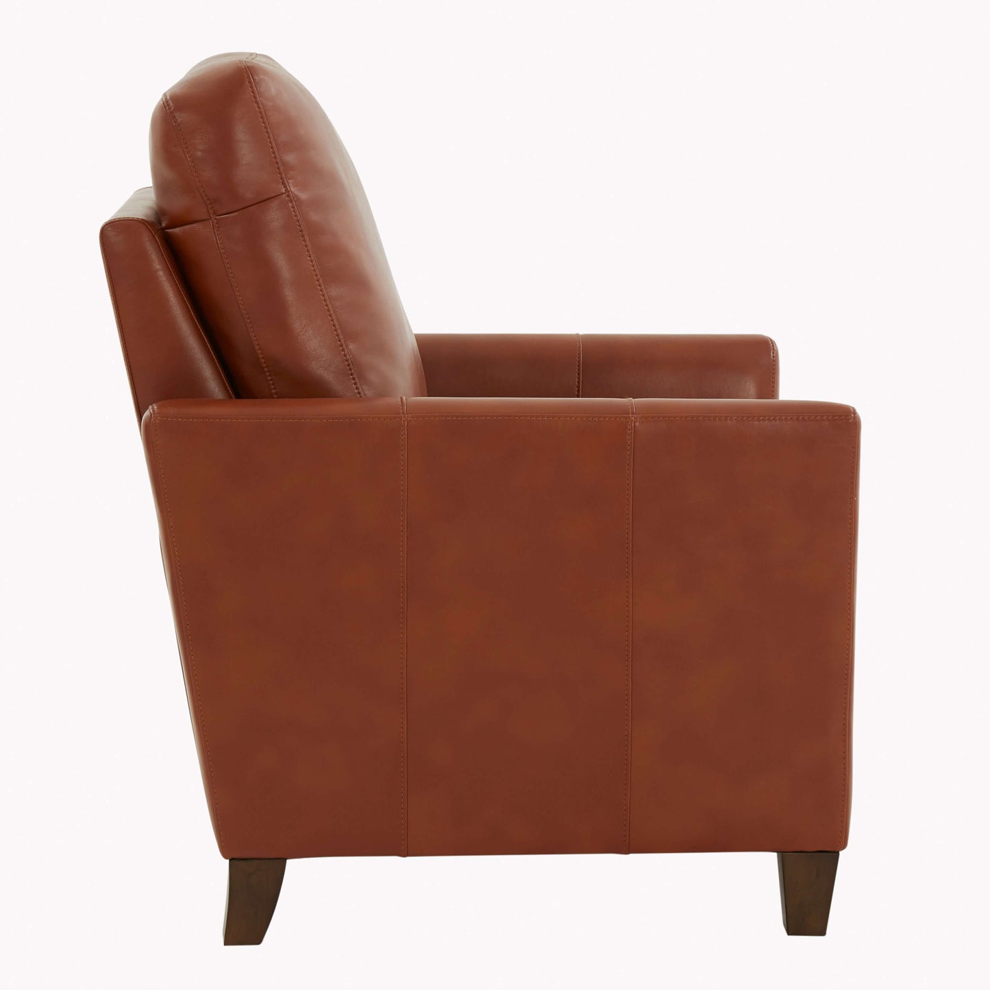 Penny Faux Leather Modern Recliner - Caramel