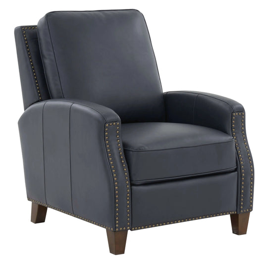 James Push Back Recliner - Midnight Blue