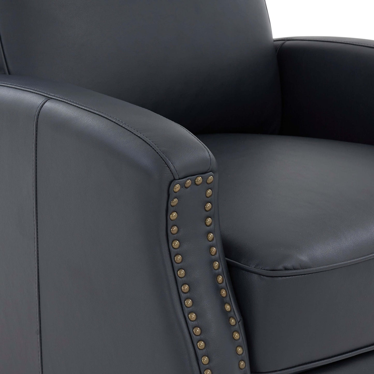 James Push Back Recliner - Midnight Blue