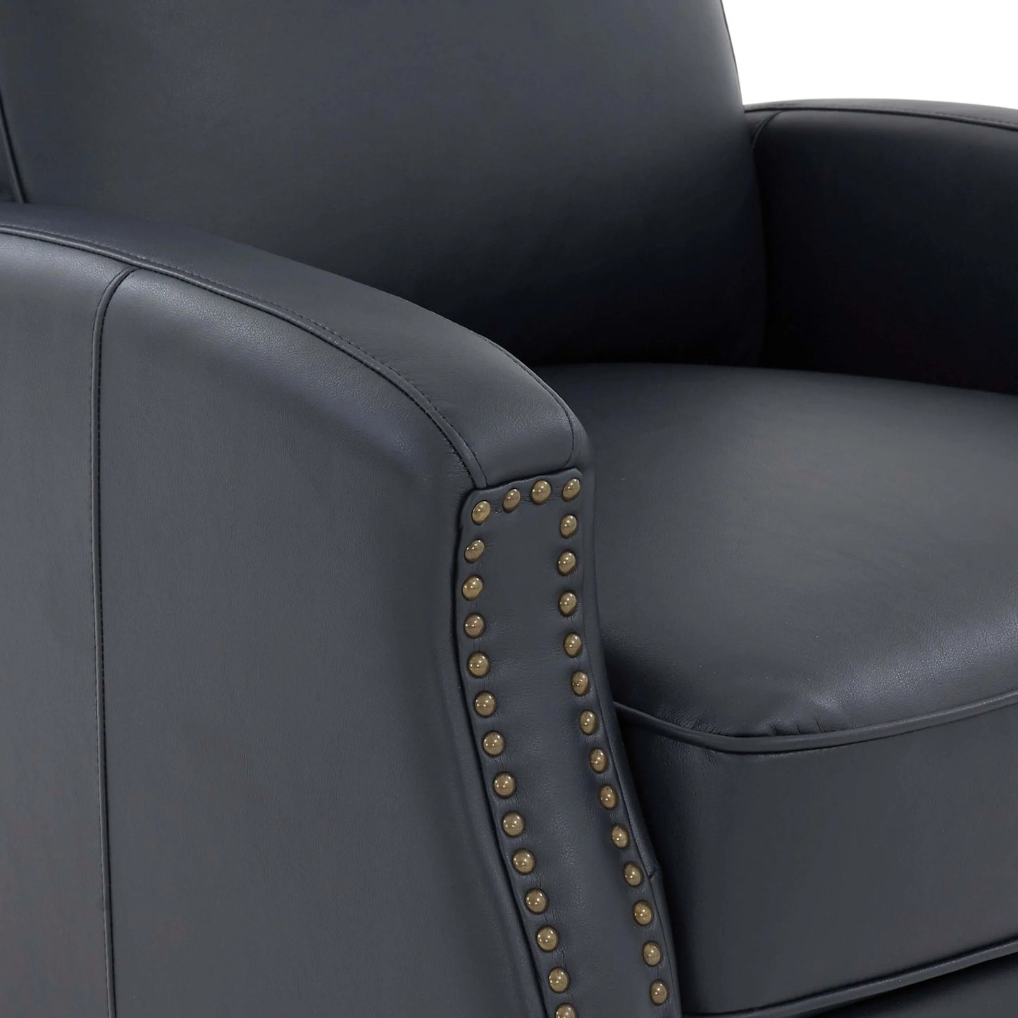 James Push Back Recliner - Midnight Blue