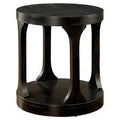 Antique Black Round End Table