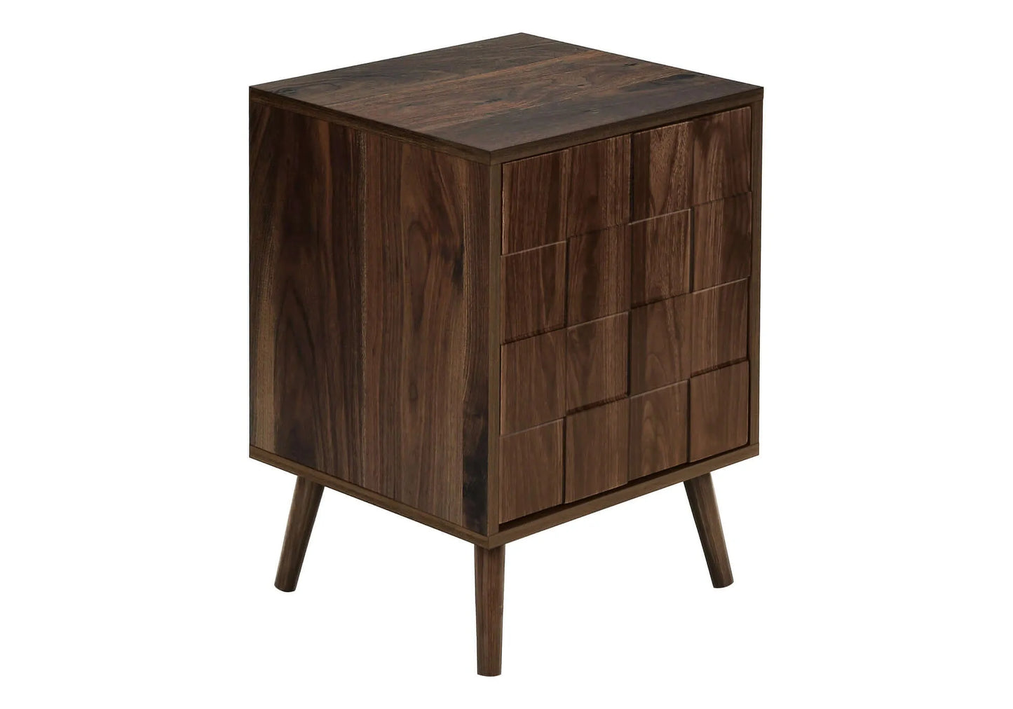 Dark Walnut Mid-Century Accent Table
