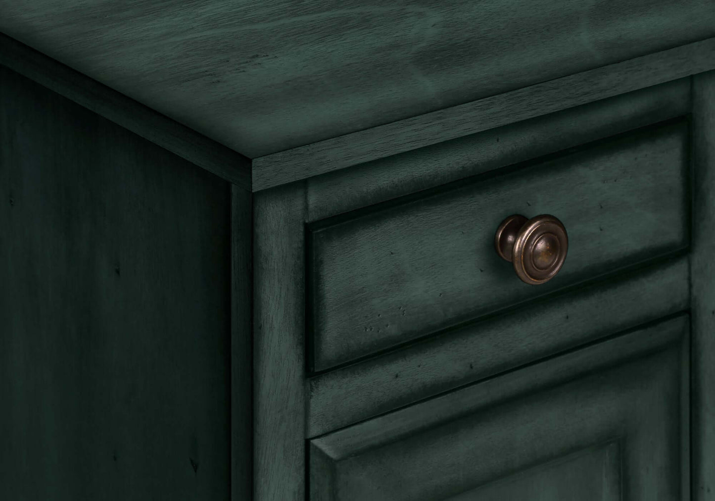Antique Blue Narrow Side Table