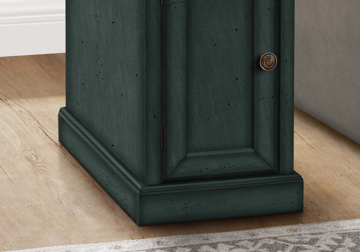 Antique Blue Narrow Side Table