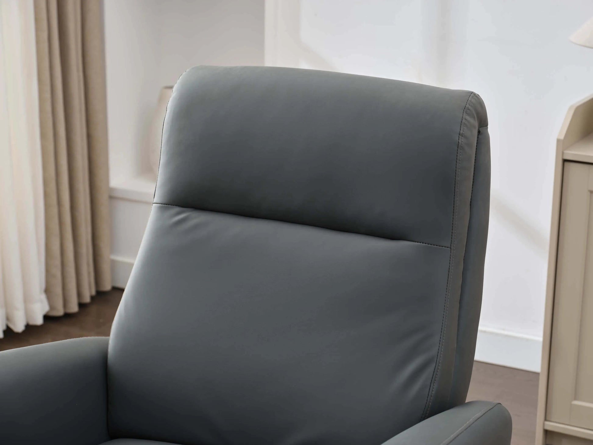 Power Swivel Glider Recliner-Dark Gray