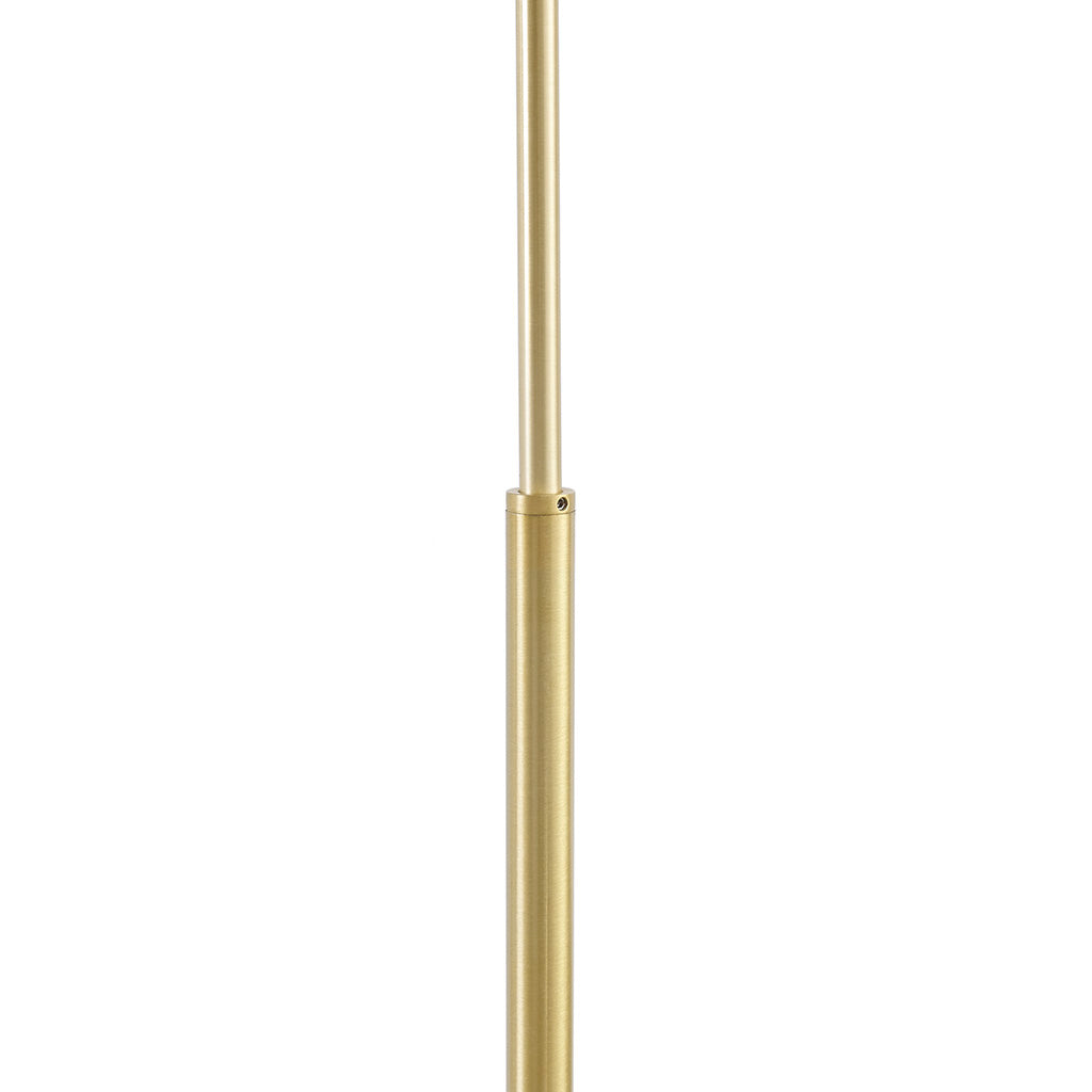 Gold floor lamp base on a white background