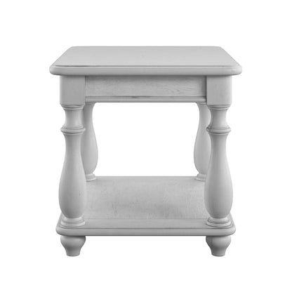 Oyster Shell Coastal End Table