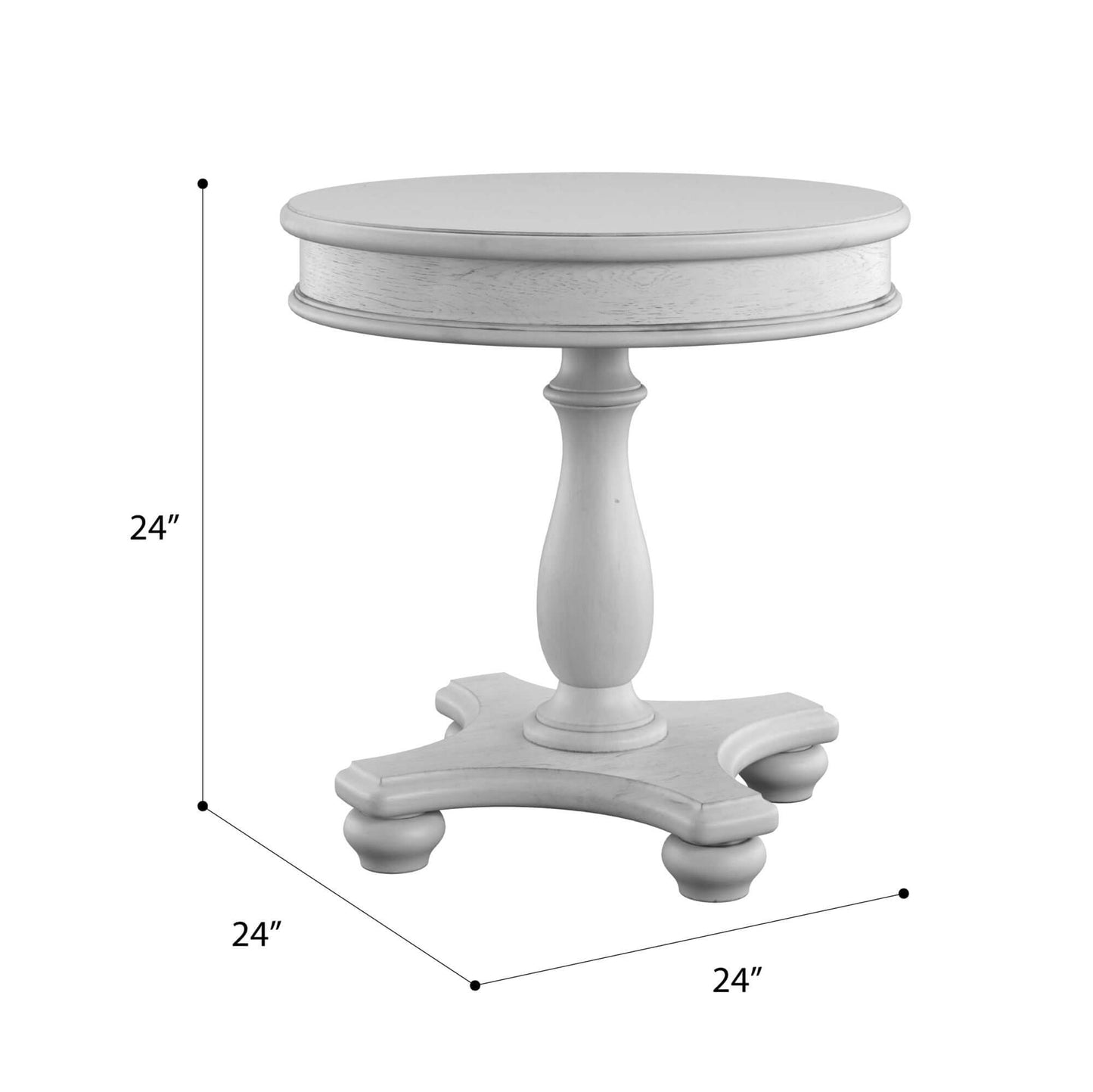 Oyster Shell Coastal End Table