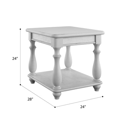 Oyster Shell Coastal End Table