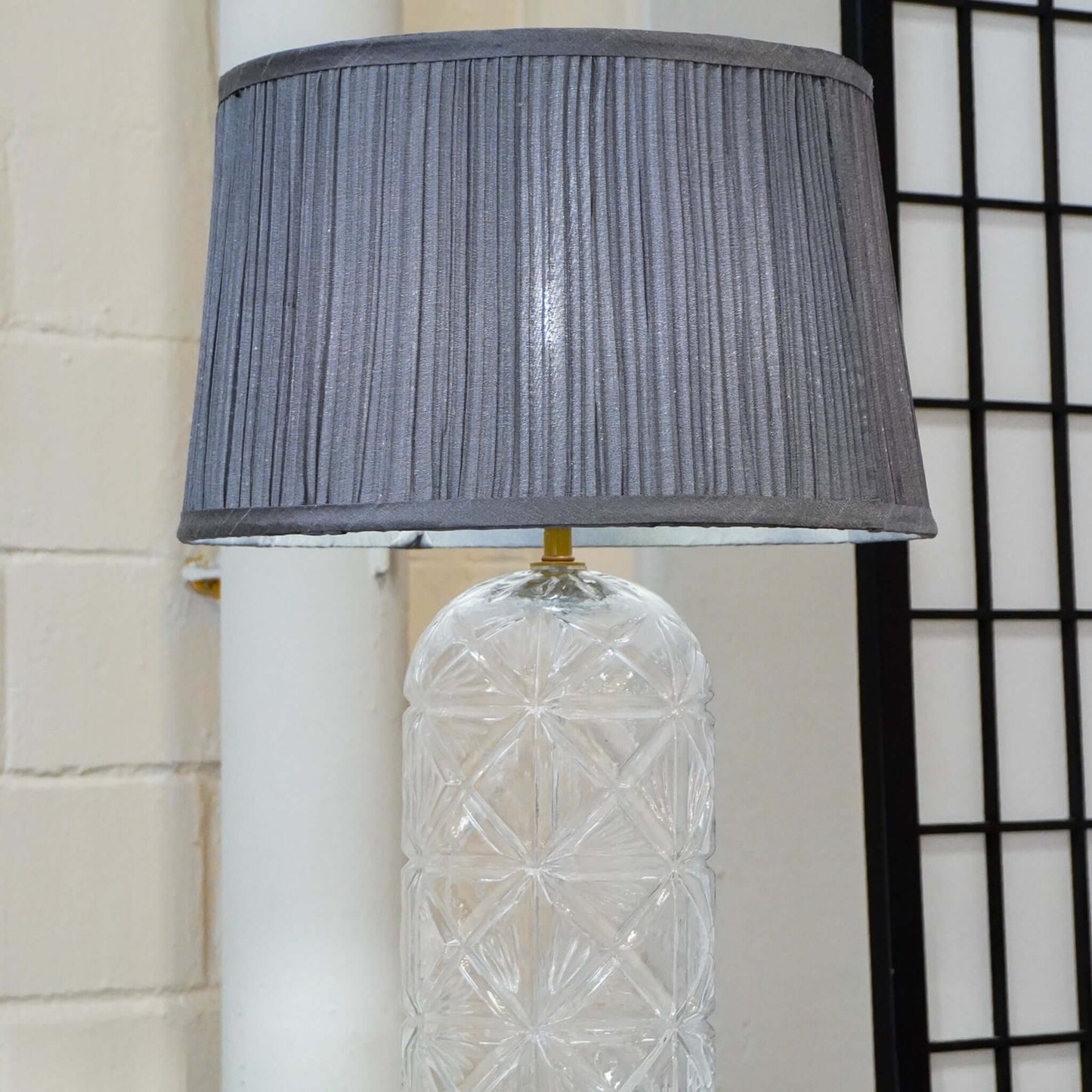 Luxora Table Lamp Gold - Clear and Grey