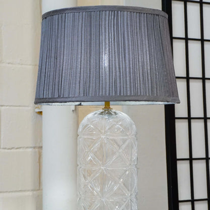 Luxora Table Lamp Gold - Clear and Grey