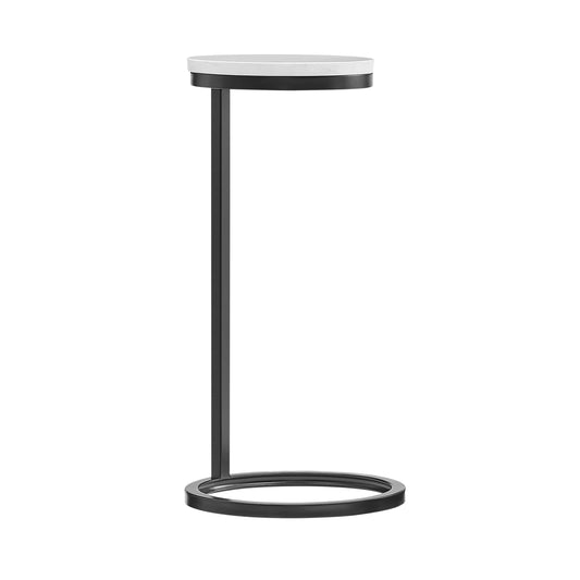 Chalmay End Table with Marble Top