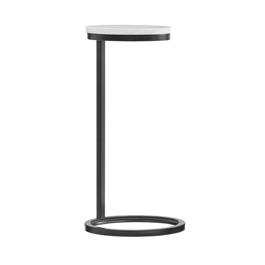 Chalmay End Table with Marble Top