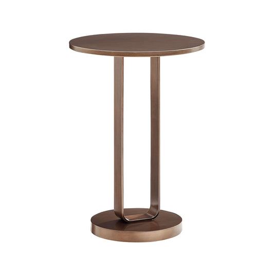 Tallulah Antique Bronze Round Accent Table
