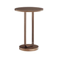 Bronze end table on a white background