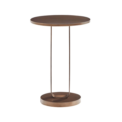Tallulah Antique Bronze Round Accent Table