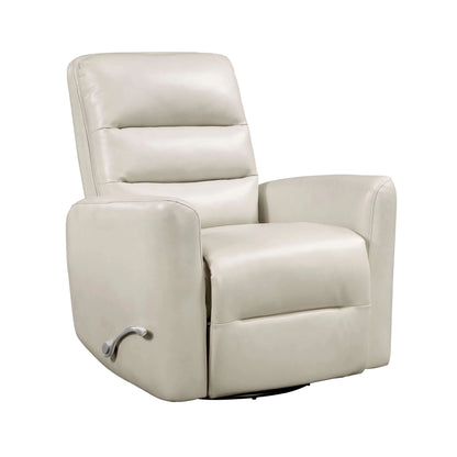 Beige manual recliner chair on a white background