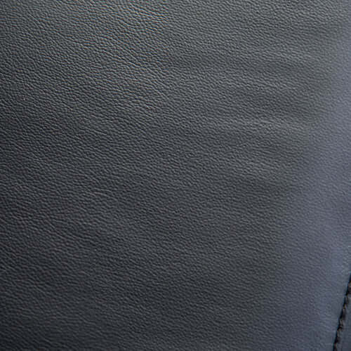 Close-up of black leather texture
