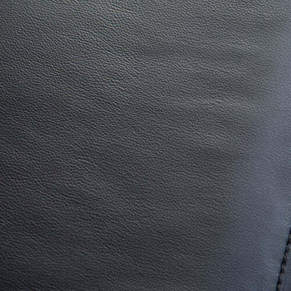 Close-up of black leather texture
