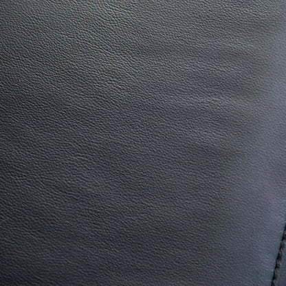 Close-up of black leather texture
