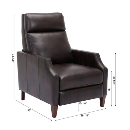 Balantyne Push Back Recliner - Burnished Brown